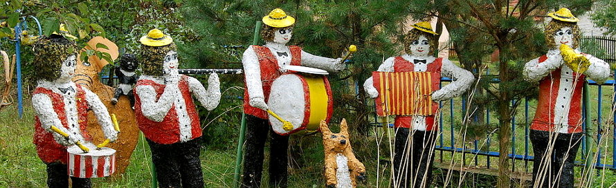 Foto soch muzikantů